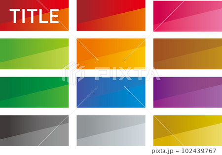 便利なタイトルフレームセット 102439767