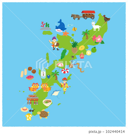 沖縄の観光マップ 102440414