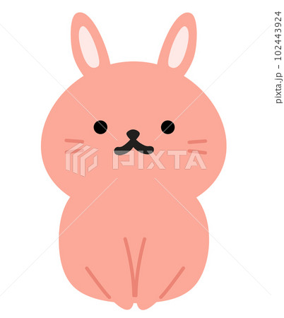 かわいいウサギの全身イラスト かわいいウサギの全身イラスト 102443924
