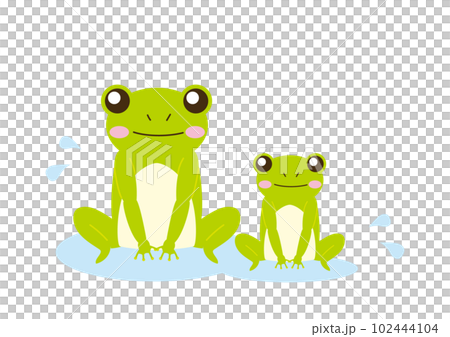 水坑上的兩隻青蛙 102444104