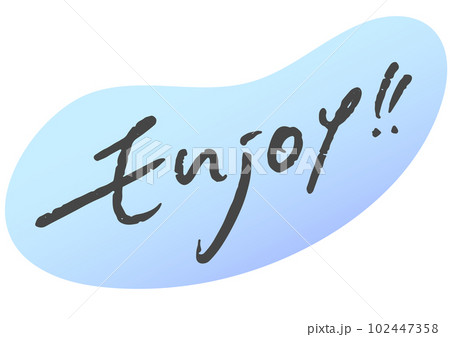 手書き文字素材「」ベクターデータ。 102447358