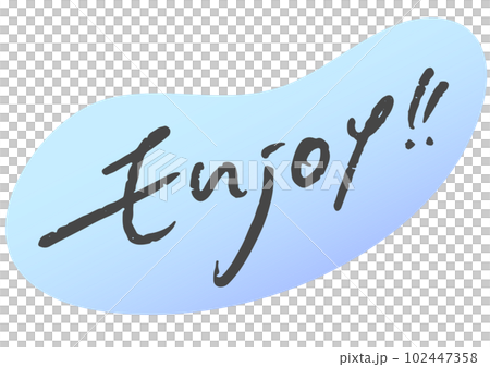 手書き文字素材「」ベクターデータ。 102447358