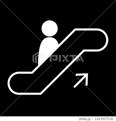 上りのエスカレーター 上りのエスカレーター 102447516