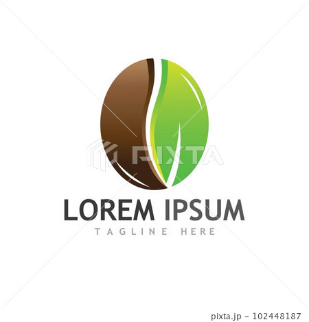 coffee bean icon vector 102448187