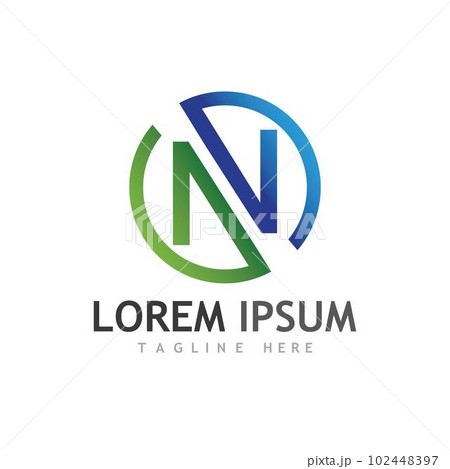 N Letter Logo Template 102448397