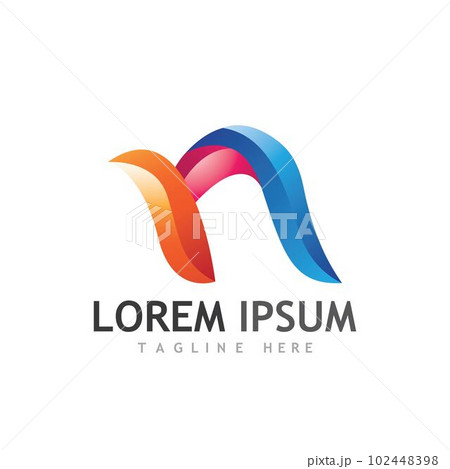 N Letter Logo Template N Letter Logo Template 102448398