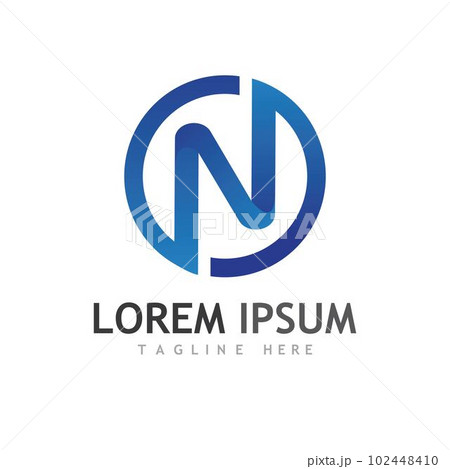 N Letter Logo Template N Letter Logo Template 102448410