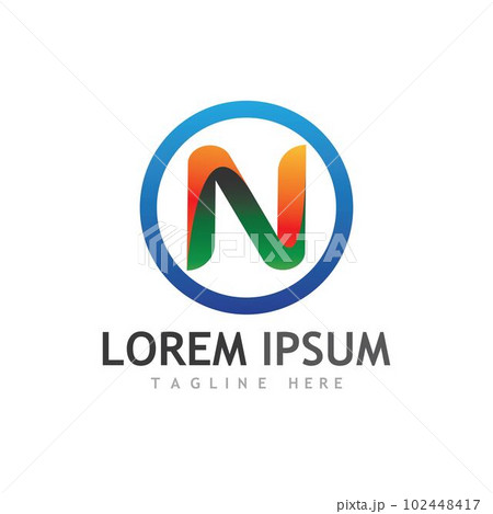 N Letter Logo Template 102448417