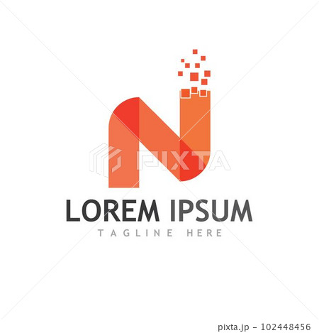 N Letter Logo Template 102448456