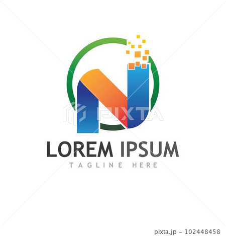 N Letter Logo Template 102448458