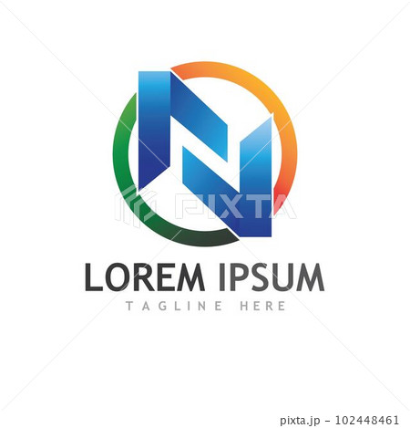 N Letter Logo Template 102448461