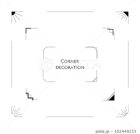 線幅調整可能なコーナーフレームのセット 線幅調整可能なコーナーフレームのセット 102449215