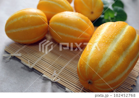 Sweet and crunchy Korean specialty Seongju melon summer fruit concept Sweet and crunchy Korean specialty Seongju melon summer fruit concept 102452768