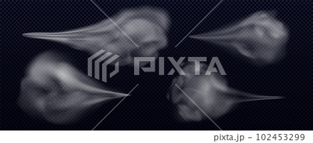Dust water spray vector, air mist smoke effect 102453299