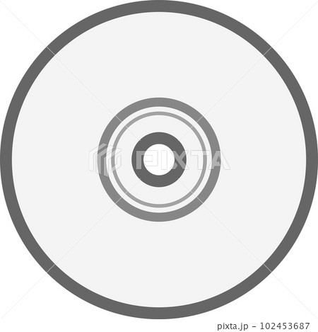 CD・DVDディスクのシンプルイラスト 102453687