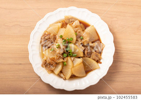 豚バラ大根の照り焼き 102455583