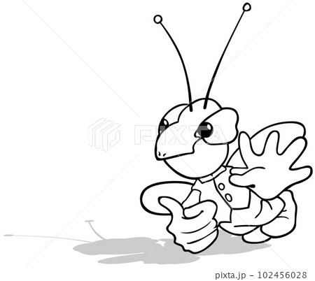 Drawing of a Strange Beetle 102456028