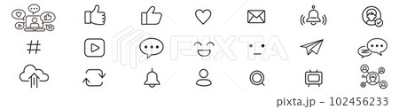 Social Media Social Network Service Icon collectio 102456233