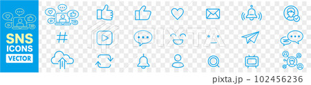 Social Media Social Network Service Icon collectio 102456236