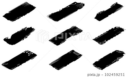 Set of Isometric silhouettes rectangular design elements in tech style isolated on white. Tech plates with copy space. Vector clipart. Set of Isometric silhouettes rectangular design elements in tech style isolated on white. Tech plates with copy space. Vector clipart. 102459251