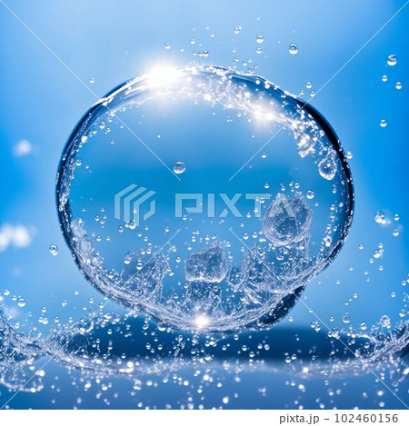 水玉、丸い氷 水玉、丸い氷 102460156