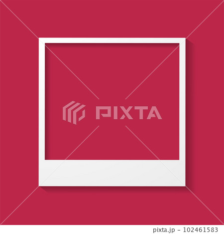 Vibrant magenta instant photo frame backgroundのイラスト素材 [102461583] - PIXTA