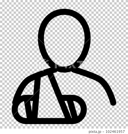 代表受傷、疾病和骨折的線條樣式圖標 代表受傷、疾病和骨折的線條樣式圖標 102461957