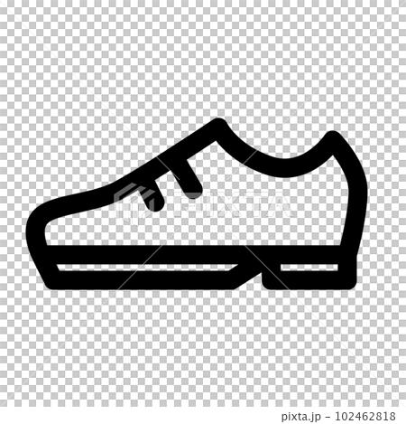 衣類、靴を表すラインスタイルのアイコン 102462818