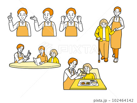 介護士　高齢者 102464142