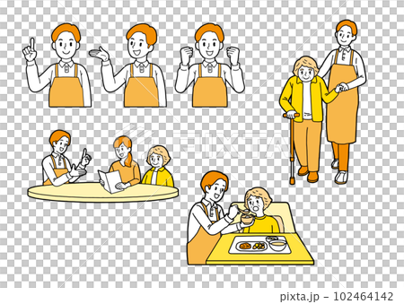 介護士　高齢者 102464142