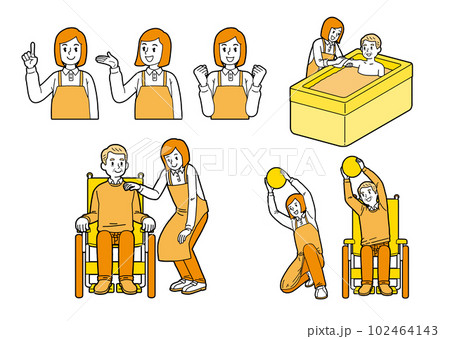 介護士　高齢者 102464143