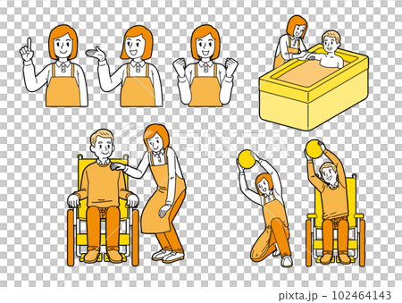 介護士　高齢者 102464143