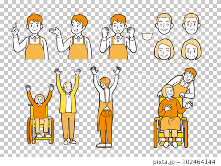 介護士　高齢者 102464144