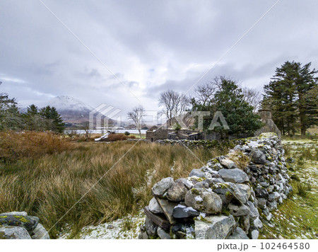 The Dunlewy Ghost Town in County Donegal - Ireland. 102464580