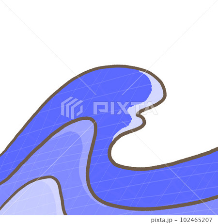 津波注意看板のイラスト④ 津波注意看板のイラスト④ 102465207