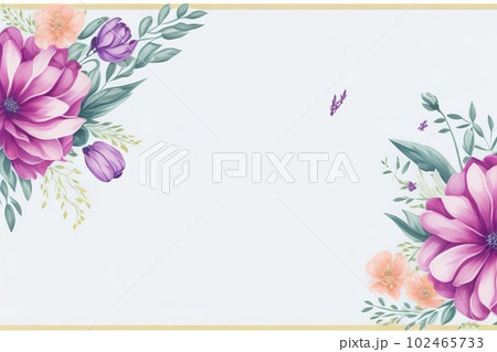 Design for a Mother's Day greeting featuring lovely flowers. Generative AI. 102465733
