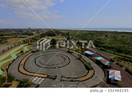 蓮沼海浜公園展望塔からの眺望/千葉県山武市 蓮沼海浜公園展望塔からの眺望/千葉県山武市 102468195
