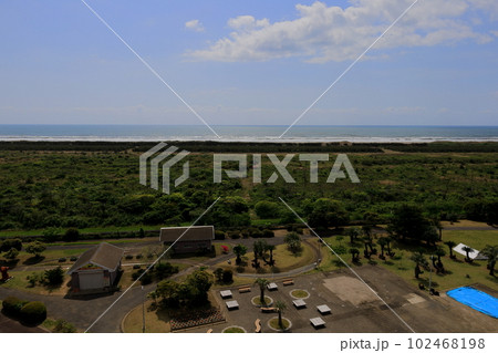 蓮沼海浜公園展望塔からの眺望/千葉県山武市 蓮沼海浜公園展望塔からの眺望/千葉県山武市 102468198