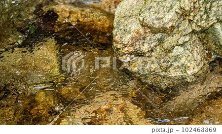 渓谷の川の流れ 102468869