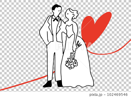 Wedding Couple Clipart #212120 - Illustration by BNP Design Studio