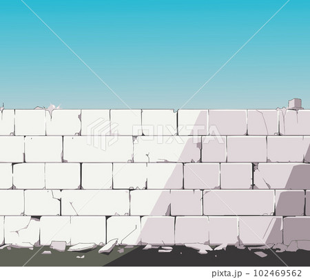 stylised illustration of a white wall stylised illustration of a white wall 102469562