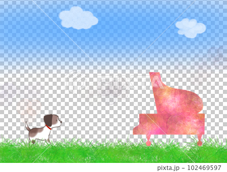 設計鋼琴的簡單插圖 設計鋼琴的簡單插圖 102469597