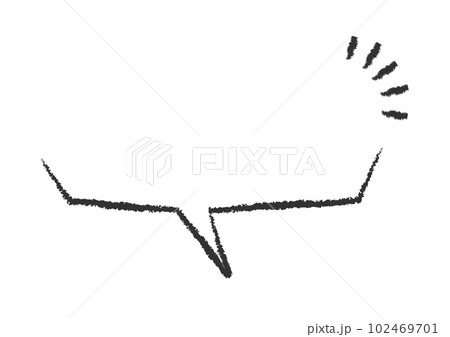 手描き風の吹き出し素材 102469701