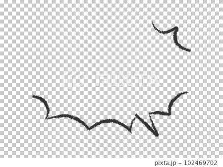 手描き風の吹き出し素材 102469702