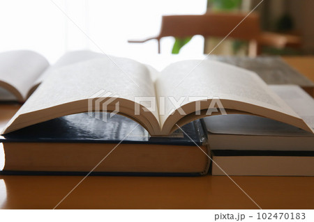 机の上に開いた英語の書籍 研究 学習 学び直しのイメージ 机の上に開いた英語の書籍 研究 学習 学び直しのイメージ 102470183