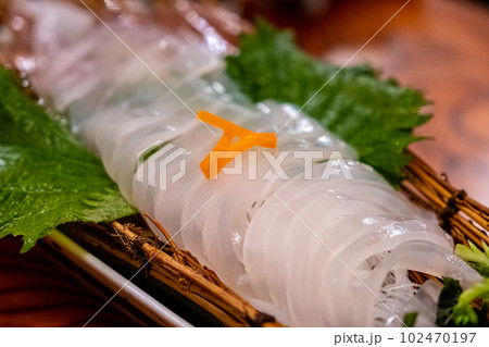 【#食べ物】イカの刺し身 【#食べ物】イカの刺し身 102470197