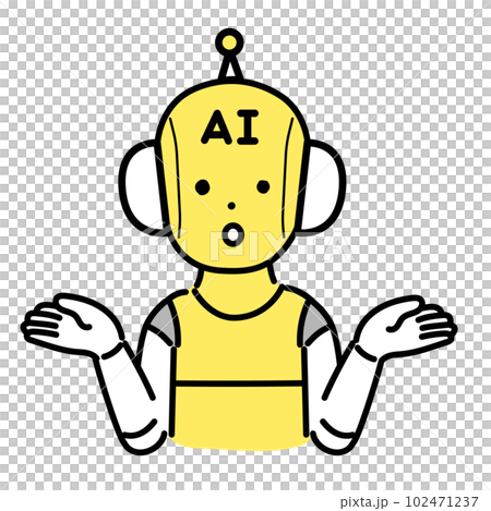 Illustration series of cute people _ AI characters _ in trouble 102471237