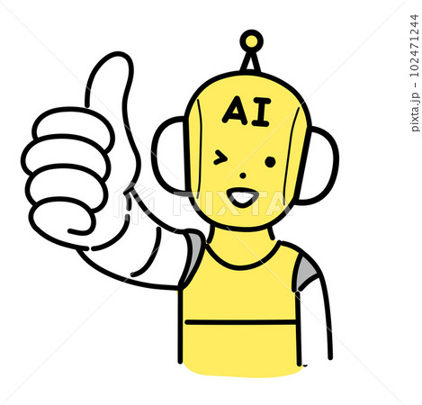 かわいい人物のイラストシリーズ _ AIのキャラクター _ グッド　 102471244