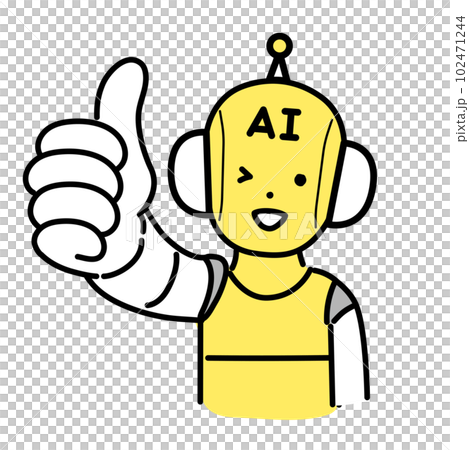 かわいい人物のイラストシリーズ _ AIのキャラクター _ グッド　 102471244