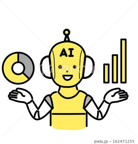 かわいい人物のイラストシリーズ _ AIのキャラクター _ 提案　 102471255